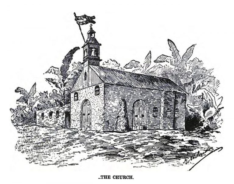 Grabado de la Iglesia de Baler, Filipinas